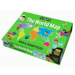 Funfacts The World Map Book & 100pc Jigsaw Puzzle