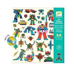 Djeco Robot 160 Metallic Stickers