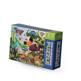 Crocodile Creek 50pc Holographic Puzzle Backyard Bugs