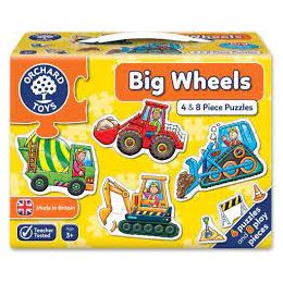 Orchard Toys Big Wheels 4&8pc Puzzles