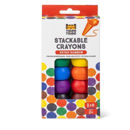 Tiger Tribe Stackable Crayons Retro Rainbow