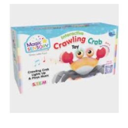 Magic Sensory Interactive Crawling Crab Orange