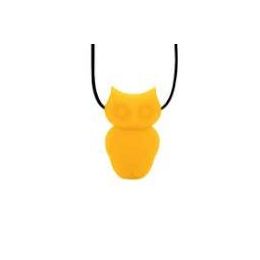Jellystone Chewable Pendant Owl Canary Yellow