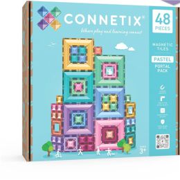Connetix Magnetic Tiles Pastel Portal Pack 48 pc