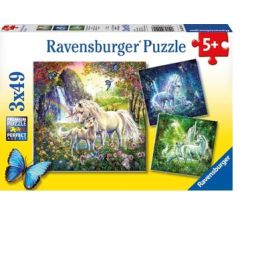 Ravensburger 3x49pc Beautiful Unicorns Puzzle