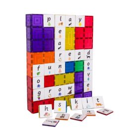 Learn & Grow Toys Magnetic Tile Topper Alphabet Lower Case