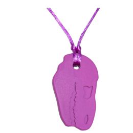 Sensory Chew Necklace – T-Rex Purple