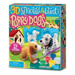 4m Mould & Paint 3D Puppy Dogs
