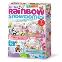 4m Kidzmaker Glitter Rainbow Snowdomes
