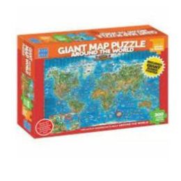 Blue Opal 300pc Giant Map Around World (d)