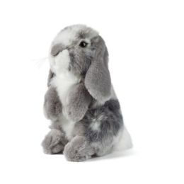 Living Nature Grey Sitting Lop Eared Rabbit (18cm)
