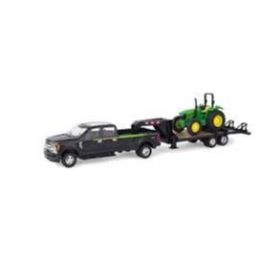 John Deere 1:32 5075E Tractor & F350 Truck with Gooseneck