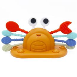 Silicone Crab Pull String Sensory Toy