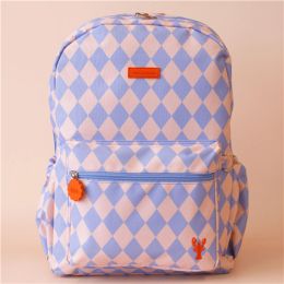 Fox & Fallow Blue Diamonds Backpack