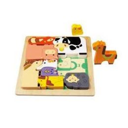 Kiddie Connect Farm Animal Chunky Puzzle
