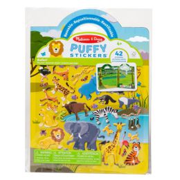 Melissa & Doug Reusable Puffy Sticker Play Set Safari