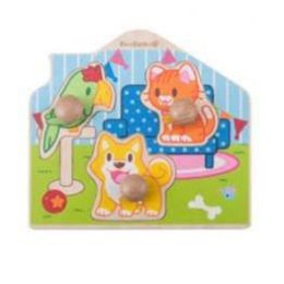 Everearth Wooden Pet Puzzle 3pc
