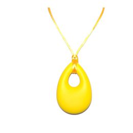 Necklace Sensory Chew - Teardrop Yellow