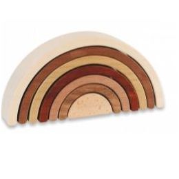 Discoveroo Wooden Rainbow Stacker Natural