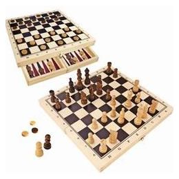 Fun Factory 3in1 Chess & Checkers Fold Up Box