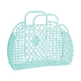 Sun Jellies Retro Basket Small Seafoam