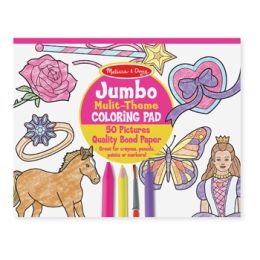 Melissa & Doug Jumbo Colouring Pad Pink