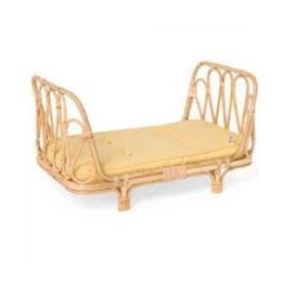 Poppie Toys Rattan Day Bed Yellow (d)