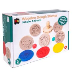 EC Wooden Dough Stamps - Jungle