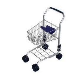 Shopping Trolley Metal Silver