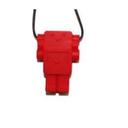 Jellystone Chewable Pendant Robot Scarlet Red