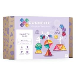 Connetix Magnetic Tiles Pastel Shape Expansion Pack 48pc