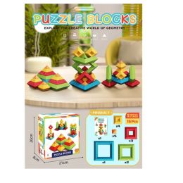 Prism Cubes Puzzle Blocks - 15pcs (d)