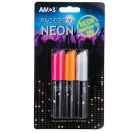 Amos Face Deco Neon 3 Pack