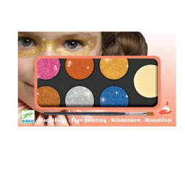 Djeco Metallic Body Art Pallette 6 Colours