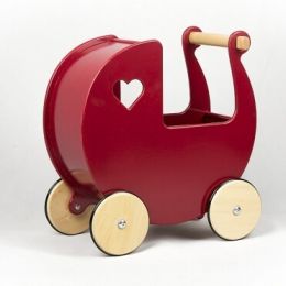 Moover Dolls Pram Classic Solid Red