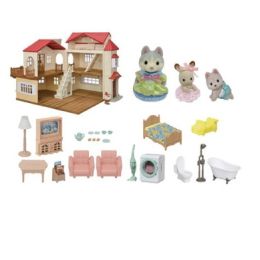 Sylvanian Red Roof Country Home Gift Set-Secret Attic Playroom
