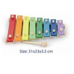 Viga Wooden Xylophone Coloured 8 Keys