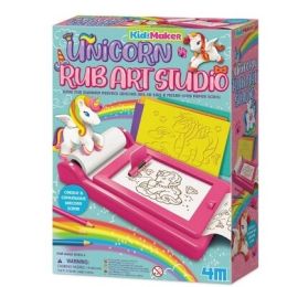 4M KidzMaker Unicorn Rub Art Studio