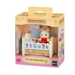 Sylvanian Chocolate Rabbit Baby Set