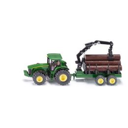 Siku 1:50 John Deere with Forestry Trailer