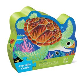 Crocodile Creek Classic Floor Puzzle 36pc Foiled Sea Turtle