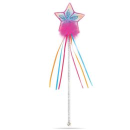 Great Pretenders Multi Pastel and Hot Pink Glitter Rainbow Wand