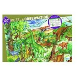 Djeco 100pc Observation Dinosaurs Puzzle