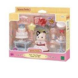 Sylvanian Party Time Playset Tuxedo Cat