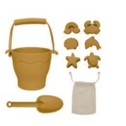 Silicone 8pc Bucket & Spade Set Sunshine