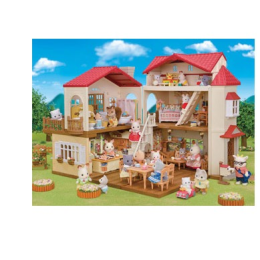 Sylvanian Red Roof Country Home With Attic