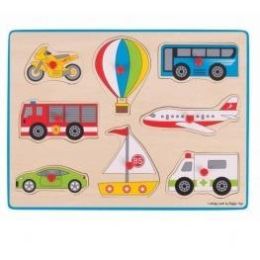 Bigjigs Lift Out Peg Puzzle Transport