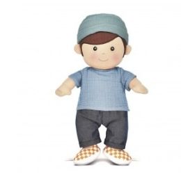 Apple Park Organic Doll Theo in Topaz Blue