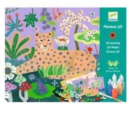 Djeco 3d Painting Set Tropical Forest