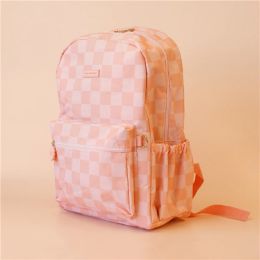 Fox & Fallow Peach Check Backpack
